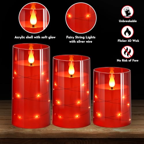 Flickering Flameless Candles (3 Count)