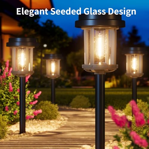 6 Pack Solar Pathway Lights Outdoor (6 Count)