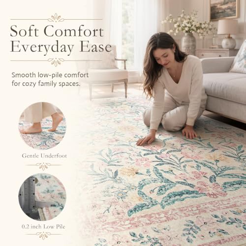 Washable Area Rug 6x9 (56 Sq Ft)