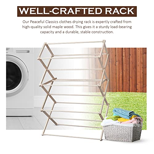 Wooden Folding Laundry Rack