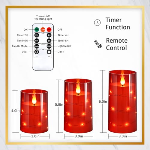 Flickering Flameless Candles (3 Count)