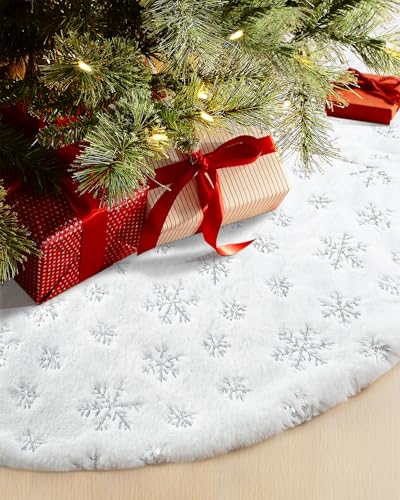 48 Inches Faux Fur Christmas Tree Skirt