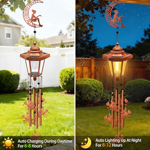 Large Solar Moon Fairy Wind Chimes