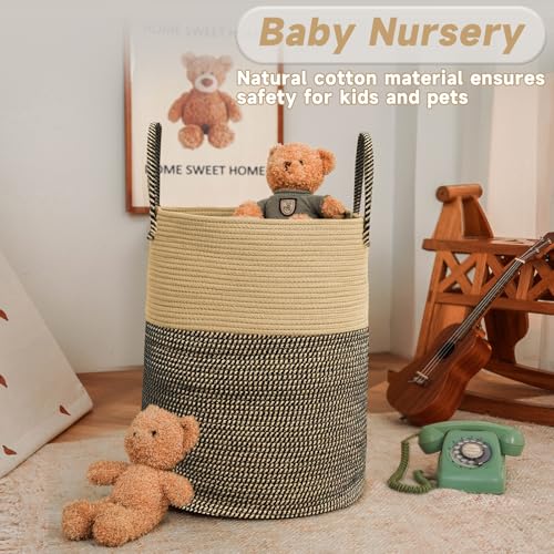 80L Cotton Rope Laundry Basket Hamper