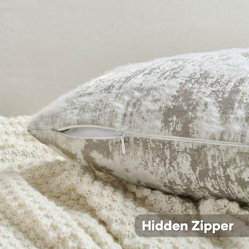 Pack of 2 Faux Cashmere Throw Pillow Covers 24x24 Inch (2 Count)