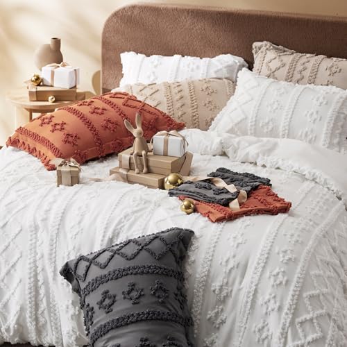 Tufted Boho Comforter Set California King