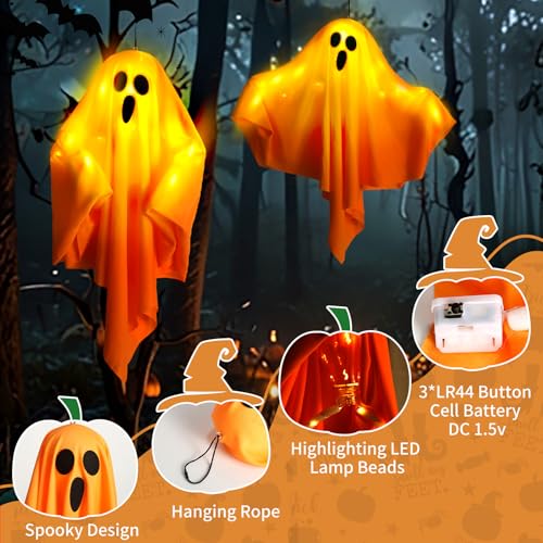 4Packs Hanging Ghosts Halloween Decor