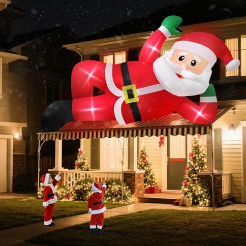 10FT Lying Santa Christmas Inflatables Outdoor Decoration