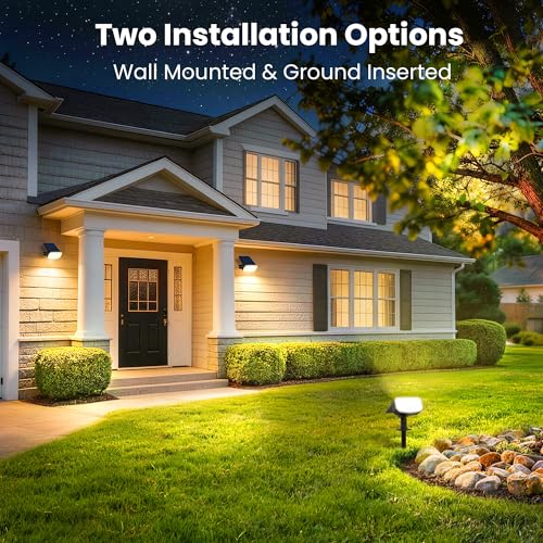 Solar Spot Lights Outdoor Waterproof (4 Count)