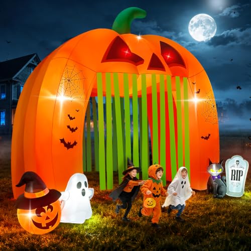 12FT Halloween Inflatables Archway Pumpkin Haunted House