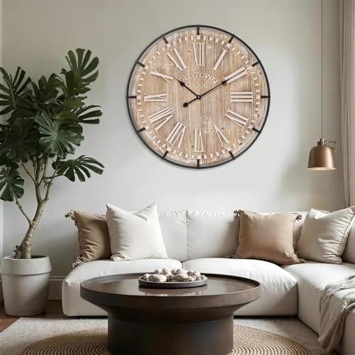 Farmhouse Wall Clock 30 Inch