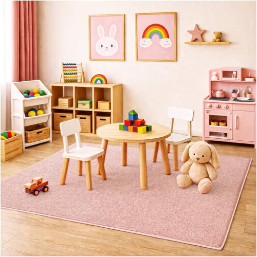 Soft & Colorful 7' x 7' Kids Classroom Area Rug