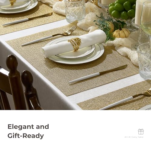 Gold Placemats Set of 24 (24 Count)