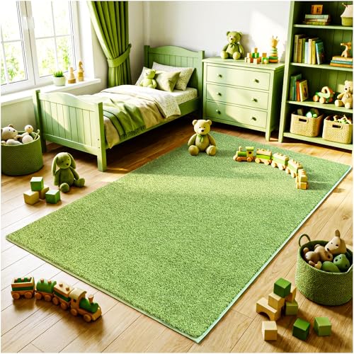 Soft & Colorful 12' Round Kids Classroom Area Rug