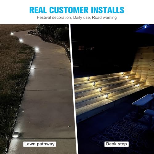 Solar Deck Driveway Dock Lights (4 Count)