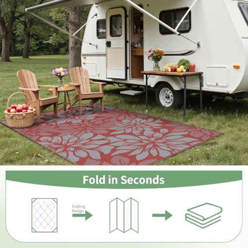 Outdoor Rug Waterproof Plastic Rugs for Patio (54 Sq Ft)