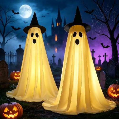 2 Pack Halloween Decorations Outdoor Indoor (Big Ghost)