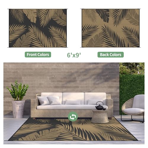 Outdoor Rug Waterproof Plastic Rugs for Patio