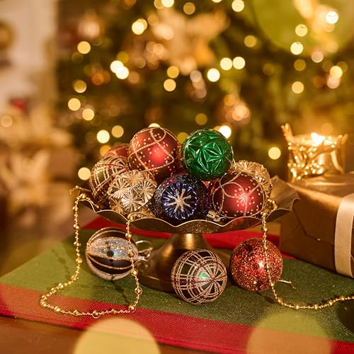 16ct Christmas Tree Decorations Ball Ornaments 2.36 Inches (16 Count)