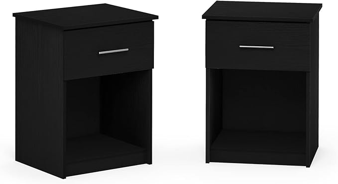 Furinno Tidur Nightstand, 2-Pack, Americano