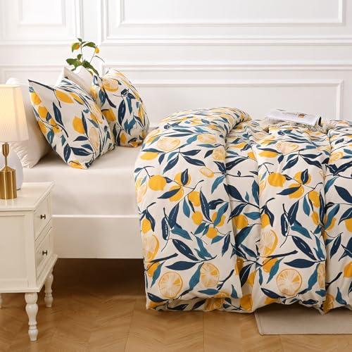 Lemon Blossom Full Comforter Set