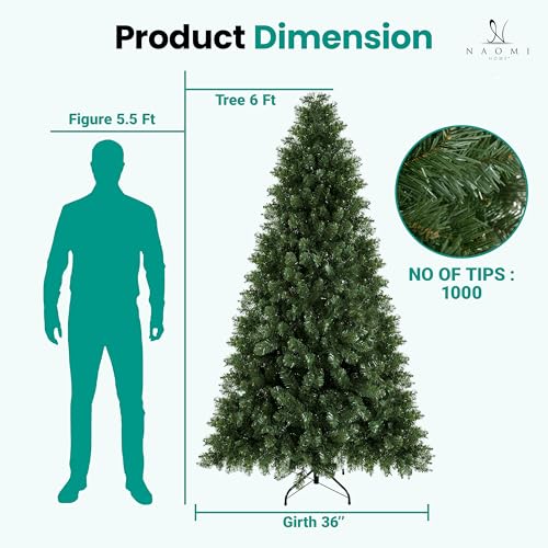 6ft Full Body Unlit Artificial Christmas Tree