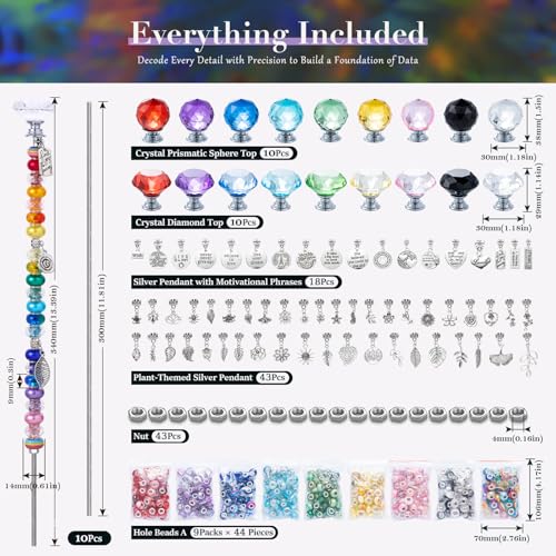 513Pcs DIY Beaded Garden Stakes (513 Count)
