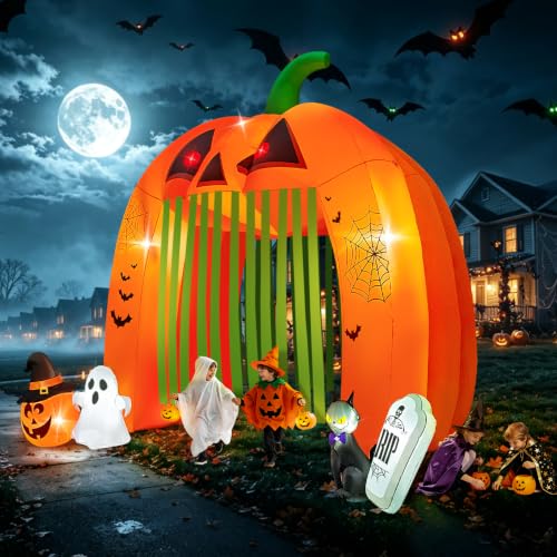 12FT Halloween Inflatables Archway Pumpkin Haunted House