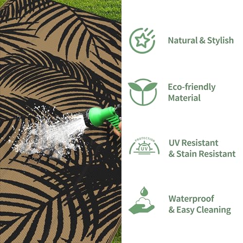 Outdoor Rug Waterproof Plastic Rugs for Patio