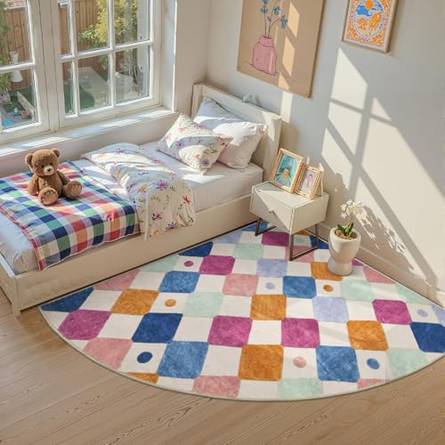 Corner Classroom Rug Washable Kids Rug Colorful Play Mat Berries (36 Sq Ft)