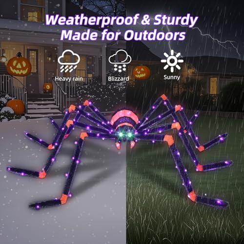 Halloween Decorations Giant Spider 6.8ft