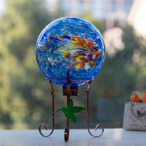 10" Diameter Garden Gazing Balls with Metal Stand for Garden