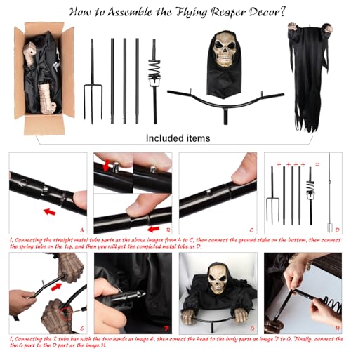 Outdoor Halloween Skeleton Decorations