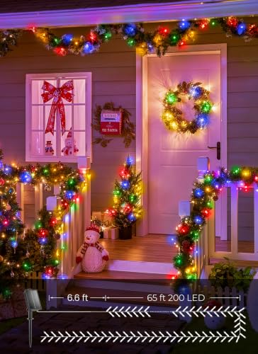 4 Pack Solar Christmas String Lights Outdoor (288 Foot)