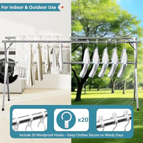 79" Clothes Drying Rack