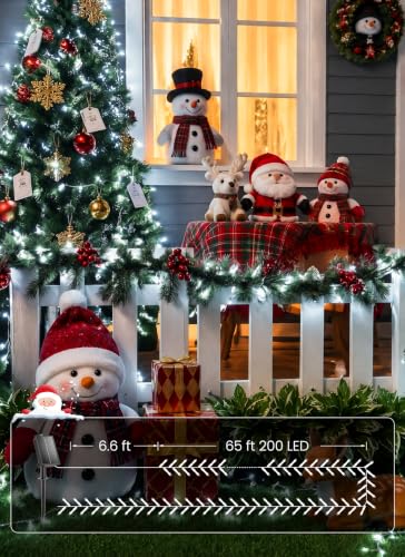 2 Pack Solar Christmas String Lights Outdoor (144 Foot)