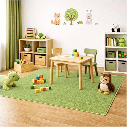 Soft & Colorful 12' Round Kids Classroom Area Rug