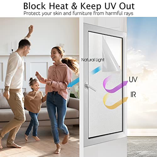 Frosted Glass Window Privacy Film (6.37 Sq Ft)