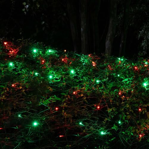 Red and Green Christmas String Lights