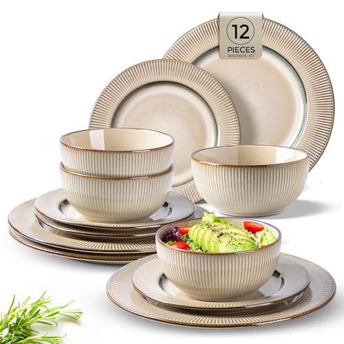 Ceramic Dinnerware Sets of 4 (12 Count)