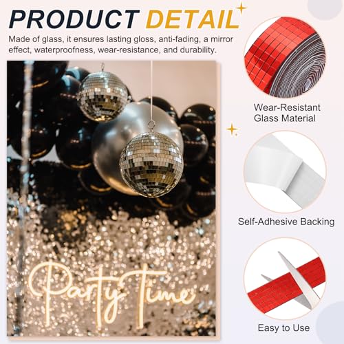 5x5mm Self Adhesive Mirrors Mosaic Tiles (3600 Count)