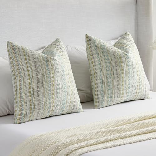 Pack of 2 Boho Throw Pillow Covers 18x18 Inch (2 Count)