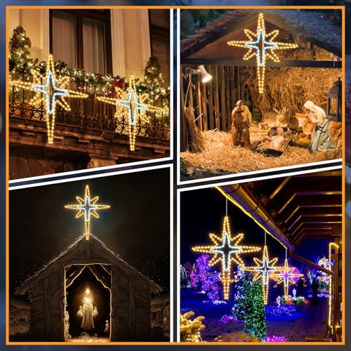 28" Christmas Bethlehem Star Outdoor Light Decor