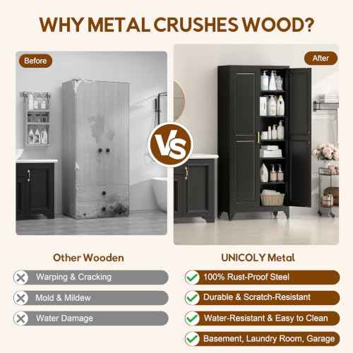 75" Kitchen Pantry Cabinet