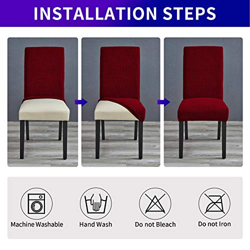 Stretch Chair Covers for Dining Room Set of 6