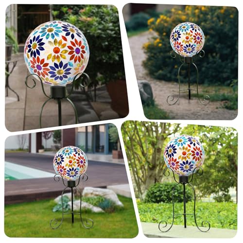 Gazing Ball 8" Glass Gazing Balls Sphere for Garden Outdoor Decor