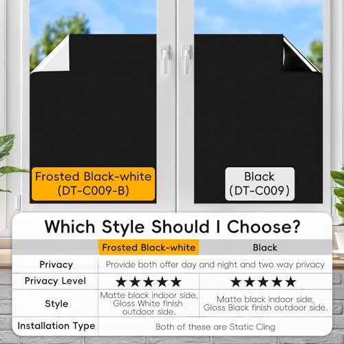 Blackout Window Privacy Film (6.44 Sq Ft)
