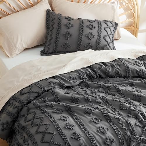 Tufted Boho Comforter Set Full Size