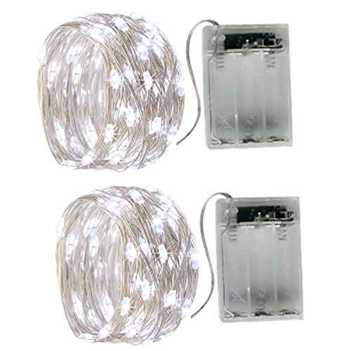 2 x 50LEDs Fairy Lights Battery Operated