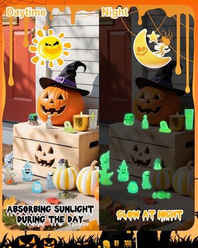 72Pcs Halloween Mini Resin Animals Figures (72 Count)